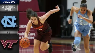 North Carolina vs. Virginia Tech Condensed Game | 2020-21 ACC Women's Basketball