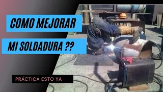 Como practicar para hacer mejores cordones de soldadura y tener mejor pulso 👨‍🏭🔥