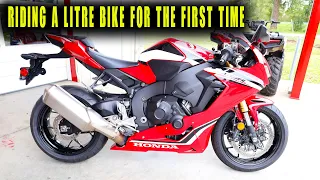 First Time Riding A 1000CC Sportbike!