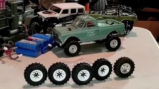 Scx24; Rc4wd 1" Beadlock wheels "Full Install"