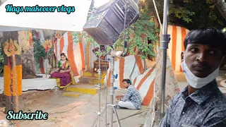 RADHAMMA KHUTHURU SERIAL TEMPLE SCENE WITH NAGABHAIRAVI SERIAL ARTIST MAKING VIDEO...