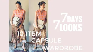 10 item capsule wardrobe seven days seven looks
