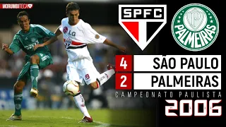São Paulo 4x2 Palmeiras - 2006 - O PALMEIRAS TINHA 100%, ATÉ ENCONTRAR MINEIRO, DANILO, E CIA.