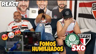 REACT PALMEIRAS 5X0 SÃO PAULO - HUMILHAÇÃO! FOMOS ATROPELADOS NO ALLIANZ