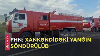 Xankəndidə yanacaqdoldurma məntəqəsindəki yanğın söndürülüb – APA TV