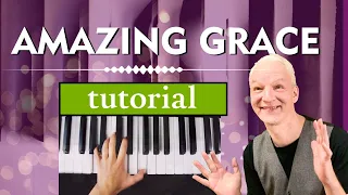 Amazing Grace Piano Tutorial - with a touch of blues