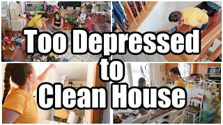 REAL LIFE MESSY HOUSE CLEANING FOR MOMS TOO DEPRESSED TO CLEAN HOUSE/  MESSY TO MINIMAL MAMA