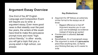 Breakdown and Overview of FRQ 3 (Argument)