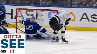 GOTTA SEE IT: Andrei Vasilevskiy Does Full Splits To Make Toe Save On Anze Kopitar In OT