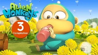 Funny Animated Cartoon - Alien Monkeys - Episodes 21-30 - Cartoons For Children