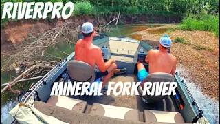 Extreme Shallow Jet Boating - Riverpro on Mineral Fork "River"