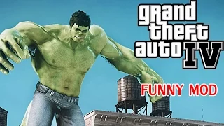 GTA 4: GTA 4 Online - THE INCREDIBLE HULK MOD! FUNNY Moments & Gameplay - GTA CITY?