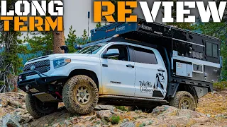 1 YEAR 100 NIGHT Four Wheel Camper & Truck Build REVIEW