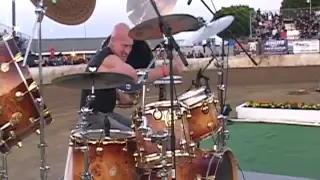 Chris Slade from AC/DC at Costa Mesa Speedway on Opening Night 2010