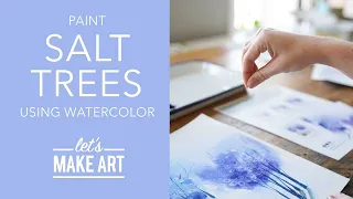 Let's Paint Salt Trees 🌳 Easy Watercolor Painting Tutorial by Sarah Cray of Let's Make Art