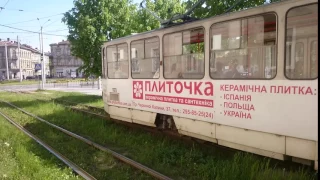 Tram in Lviv, Ukraine.