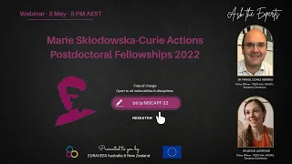 2022: Introduction to Marie Sklodowska-Curie Actions Postdoctoral Fellowships under Horizon Europe