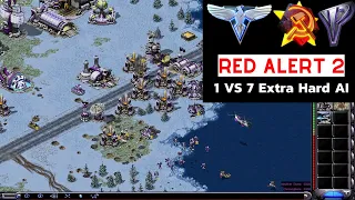 Red Alert 2 Yuri's Revenge I Arctic Circle 7 vs 1