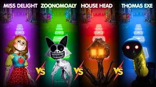 Cursed Thomas vs Spider House Head vs Siren Head vs Cursed thomas vs House Head - Tiles Hop