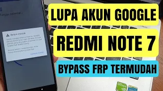 TERCEPAT!! Bypass Frp Redmi Note 7 Lupa Account Google Miui 11, Tanpa buka opsi pengembang!!