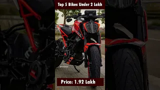 Top 5 Best Bikes Under 2 Lakh in India 2023