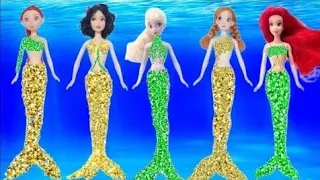 Looking for Disney Princess Dresses DIY Miniature Ideas for Barbie Wig, Dress, Faceup, and More! DIY