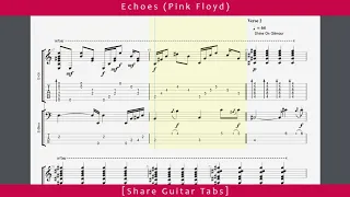 [Share Guitar Tabs] Echoes (Pink Floyd) HD 1080p