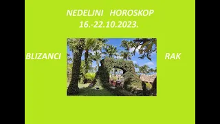 Jasminka Holclajtner-Royal Astro Studio-BLIZANCI,RAK-Nedeljni horoskop za period od 16.-22.10.2023.