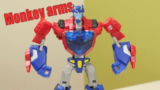 Why He Built Like That Tho?? | #transformers Animated Deluxe Class Cybertron Optimus Prime Review