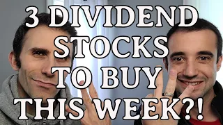 3 Dividend Stocks to BUY in This Bear Market?! | Time to Buy the Dip and Grow Your Income!