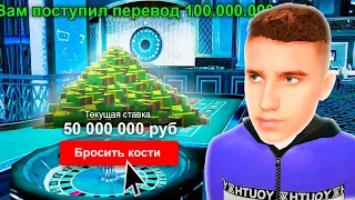 ВЗЯЛ В ДОЛГ 100,000,000 и ПОШЁЛ В КАЗИНО в GTA RADMIR RP