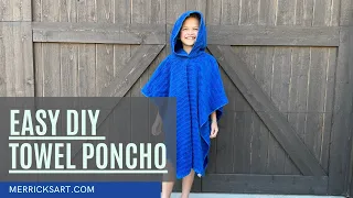 Easy DIY Towel Poncho
