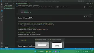 Google Sheets and Python integration - gspread API