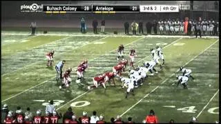 Buhach Colony OL Aaron Cochran leads the way for a big 1st Down in the 4th Quarter