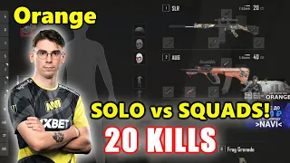 NaVi Orange - 20 KILLS - AUG + SLR - SOLO vs SQUADS - PUBG