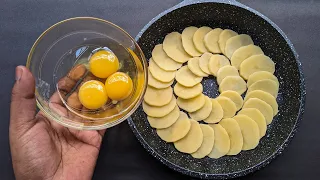 Just Pour Eggs With Potatoes Its So Delicious/ Simple Breakfast Recipe/ Healthy Cheap & Tasty Snacks