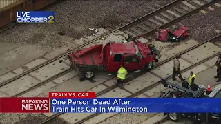 One person dead after train hits pickup truck in Will County