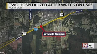 2 Hospitalized After Wreck on I-565