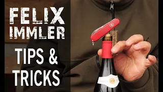 Victorinox Tips & Tricks (5/25) - Corkscrew (1) - 3 techniques how to open a wine bottle