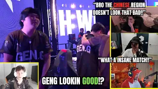 VALORANT Streamers and Pros react to GenG defeating FPX in a insane matchup!!!