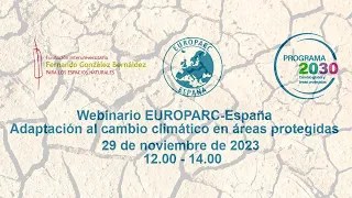 Webinario EUROPARC-España. Adaptación al cambio climático en áreas protegidas | 29 noviembre de 2023
