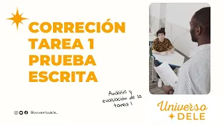 DELE A2 | Corrección tarea 1 | Examen de expresión e interacción escrita