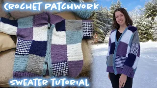 How to Crochet a Patchwork Cardigan