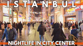 ISTANBUL TURKEY 2023 HEART OF CITY CENTER ON WEEKEND ISTIKLAL STREET WALKING TOUR | 4K UHD 60FPS