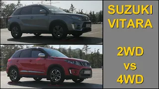 SLIP TEST - 2WD vs 4WD - Suzuki Vitara All Grip Select -  @4x4.tests.on.rollers