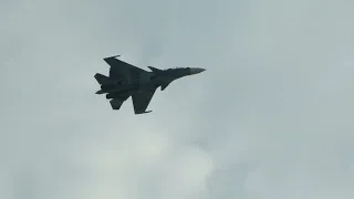 Sukhoi Su 30SM 38 Russian Navy Demonstration Flight MAKS 2015