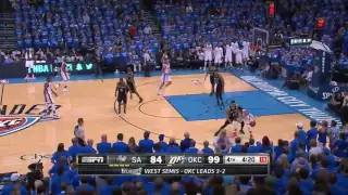 Andre Roberson Blocks Kawhi Leonard | Spurs vs Thunder | Game 6 | May 12, 2016 | 2016 NBA Playoffs