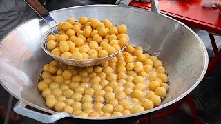 Sweet Fried Potato Balls - Thai Street Food