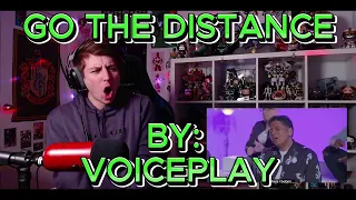 THIS WAS INSANE!!!!!! Blind reaction to Voiceplay - Go The Distance Ft. EJ Cardona