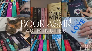 ASMR Book tapping, scratching, tracing📖 (with lots of rambles)